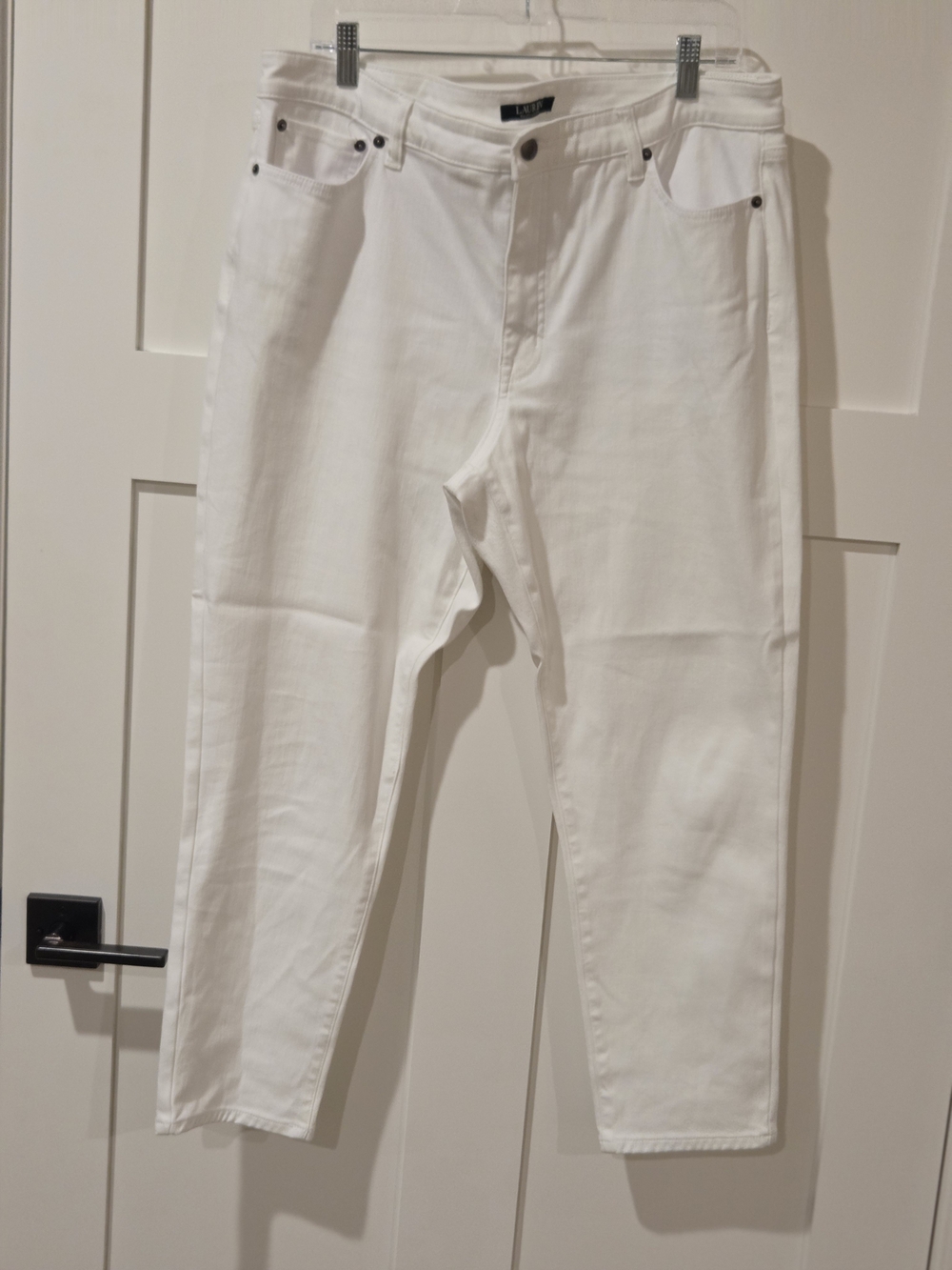 Lauren Ralph Lauren White Ankle Straight Jeans